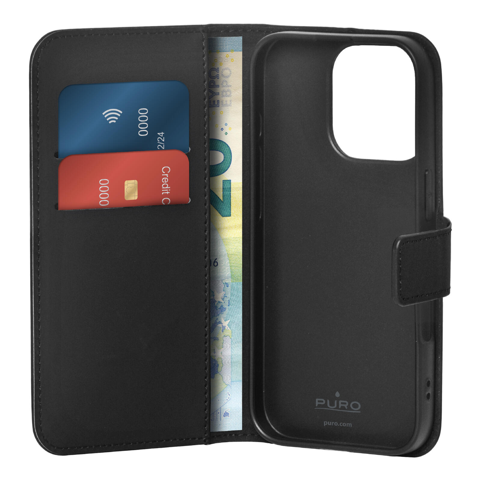 Custodia Wallet Stand per iPhone 16 Pro Max 2/3