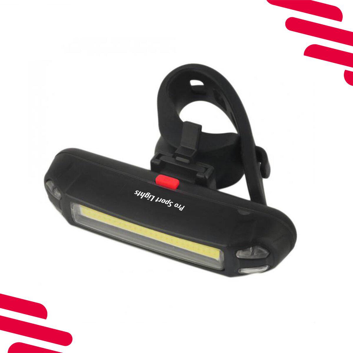 100 lumen Lumière avant pour vélo - BLANC rechargeable par USB - Lumière LED 4/5