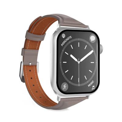 Klein leren bandje voor apple watch