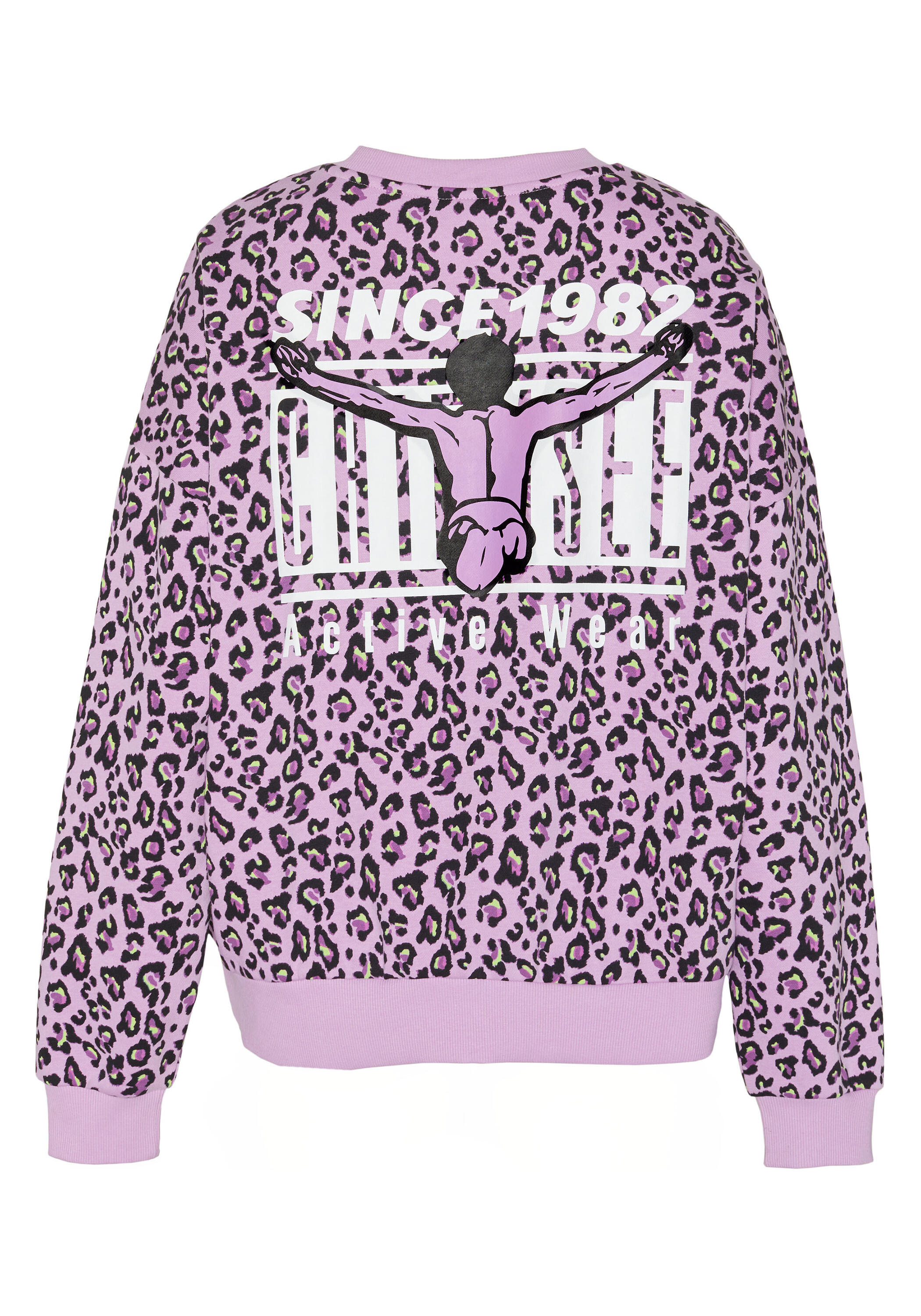 Sweatshirt mit Leo-Allover Print 2/7