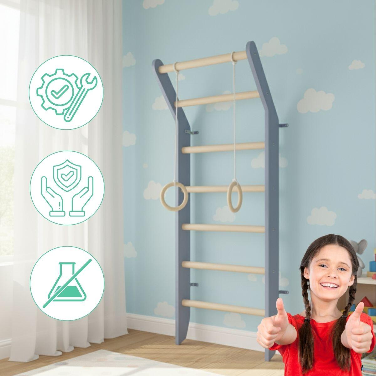 Échelle de gymnastique Toddler bleu 4/7