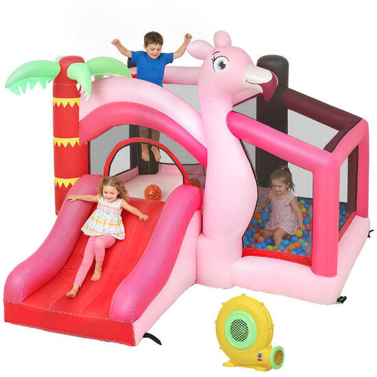 Castillo Hinchable Niños AIYAPLAY 255x230x196 cm Rosa