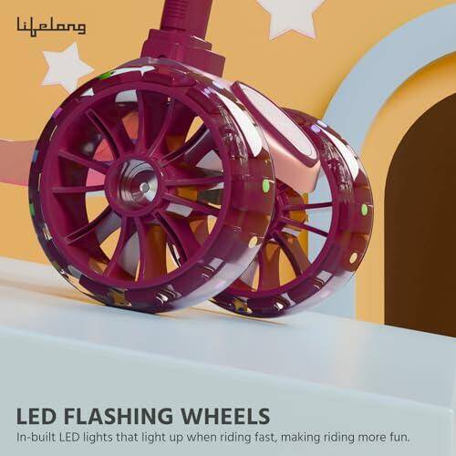 Lifelong Scooter for Kids 3+ Years - Foldable Kids with PVC Wheels & Adjustable Height - Kick Capacity 50kg- Baby Toys for 3+ Year Old boy & Girl - Skate (LLKS17) -  2