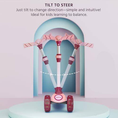 Lifelong Scooter for Kids 3+ Years - Foldable Kids with PVC Wheels & Adjustable Height - Kick Capacity 50kg- Baby Toys for 3+ Year Old boy & Girl - Skate (LLKS17) -  4