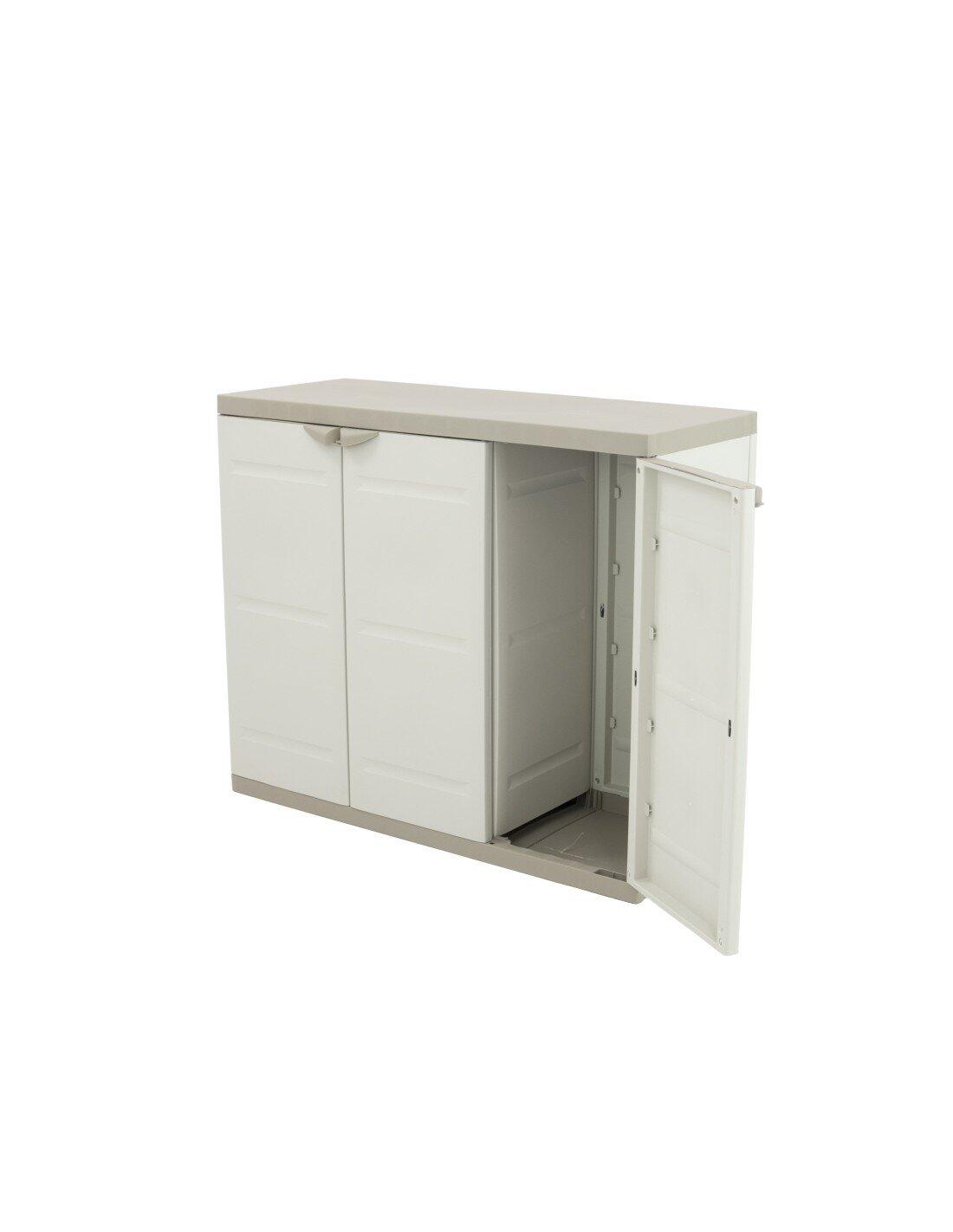 Armario Medio de Resina | Titanium Beige JARDIN202 Beige 3/5