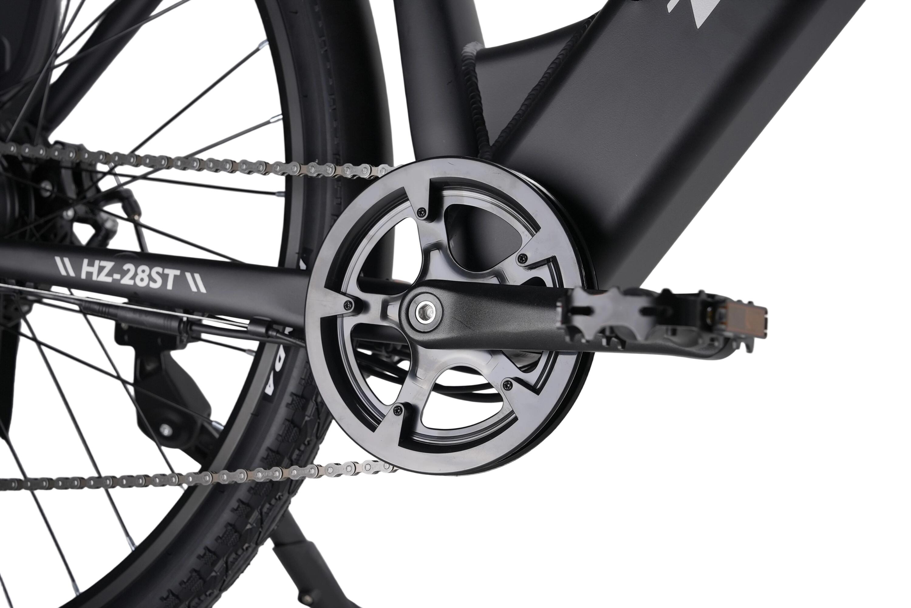 Bici eléctrica HZ-28 120km 26" 250W 2026 negra, hombre/mujer 5/8