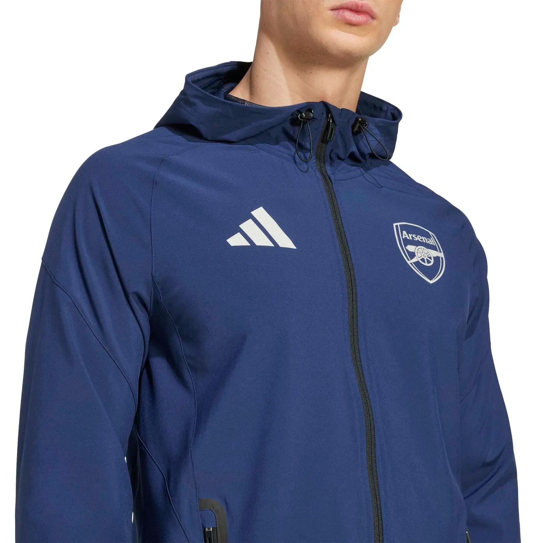 Arsenal Tiro 25 Competition Vis Tech Travel Jacket | Decathlon