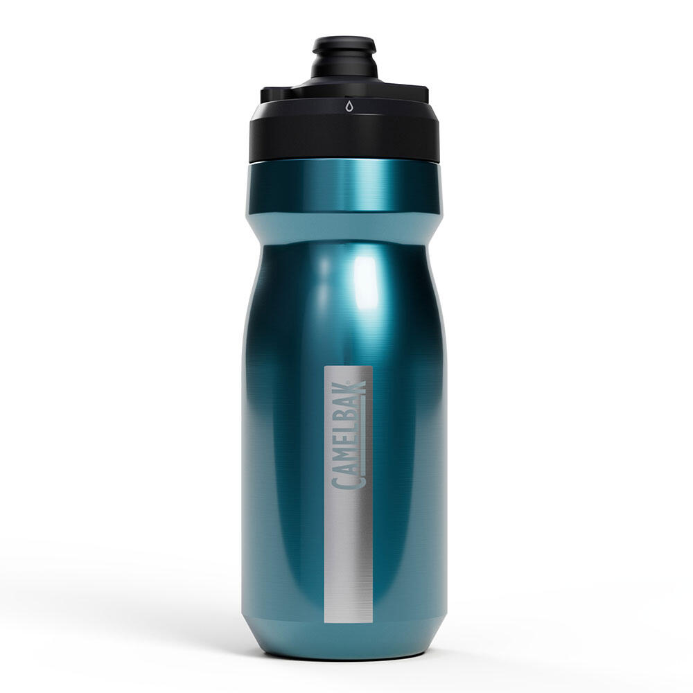 530ml Podium Titanium Bicycle Water Bottle, Turquoise Titanium