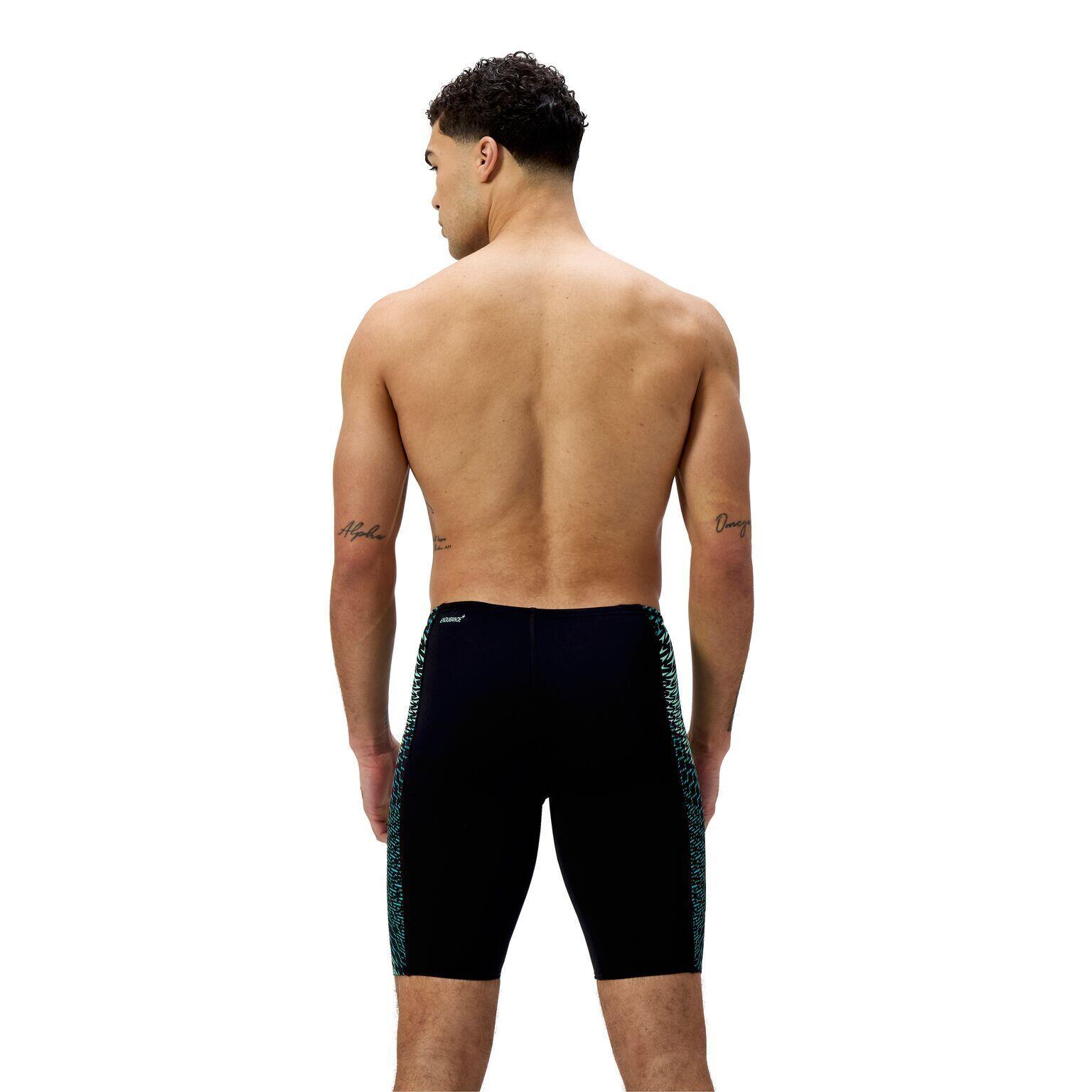 Maglia Speedo Endurance+ MAX Tech Panel Uomo Nero/Turchese 6/7