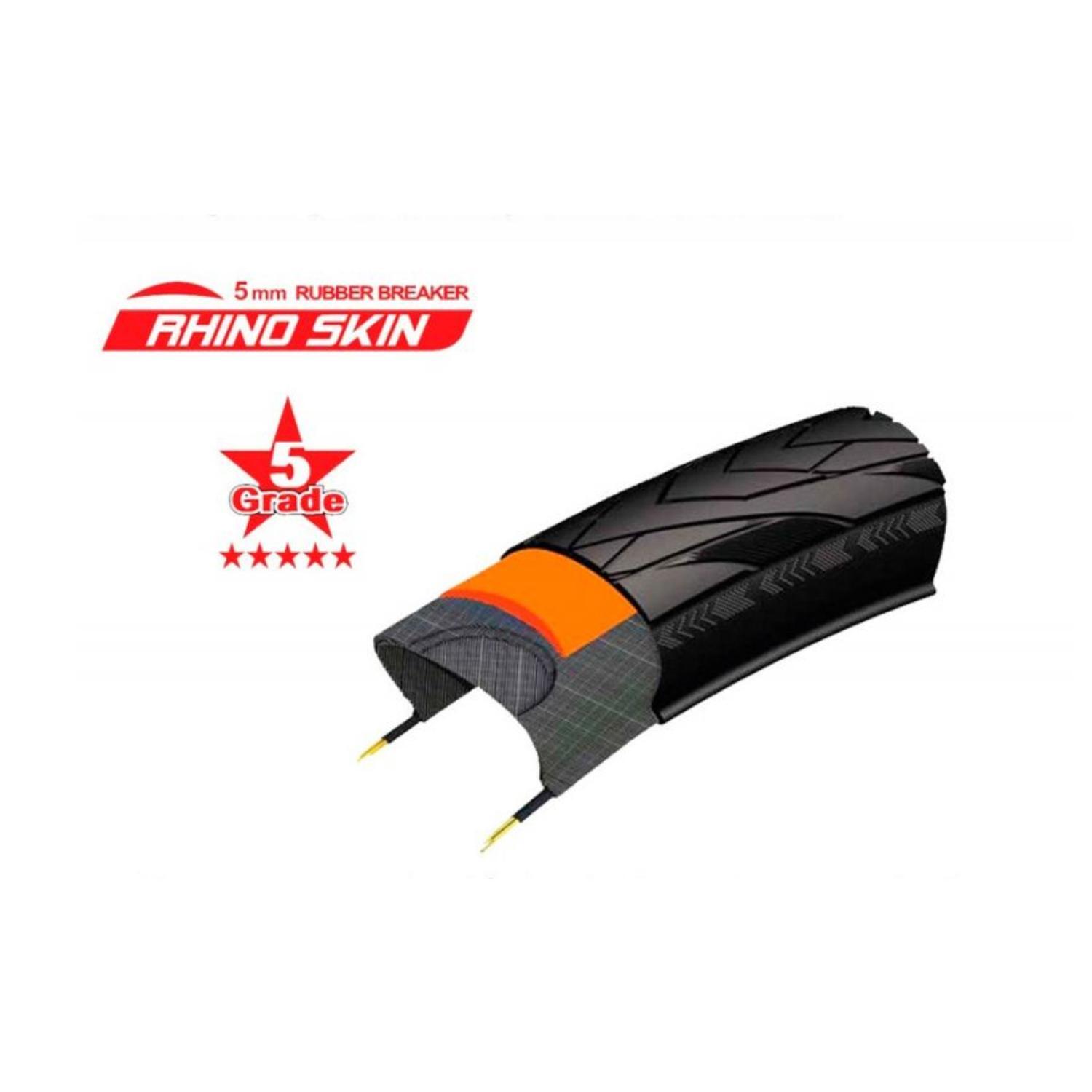 Cubierta Patinete Aro Rígido 700x45C/ETRTO 47-622 TPI 60 CHAOYANG E-Liner Negro 2/2