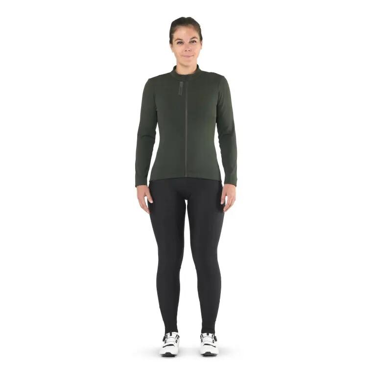 Camisola Mavic Aksium Thermo de manga comprida para mulher Verde 3/5