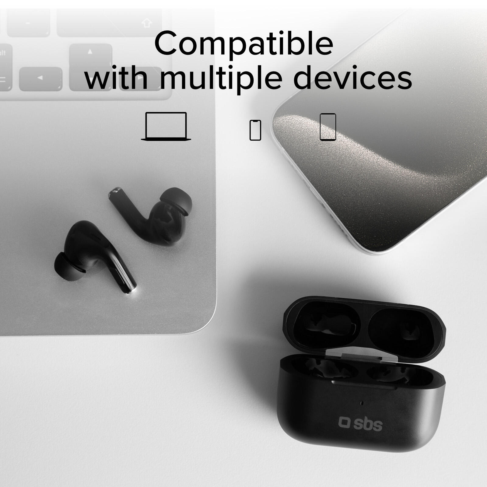 Écouteurs TWS compatibles avec la recharge sans fil 4/7