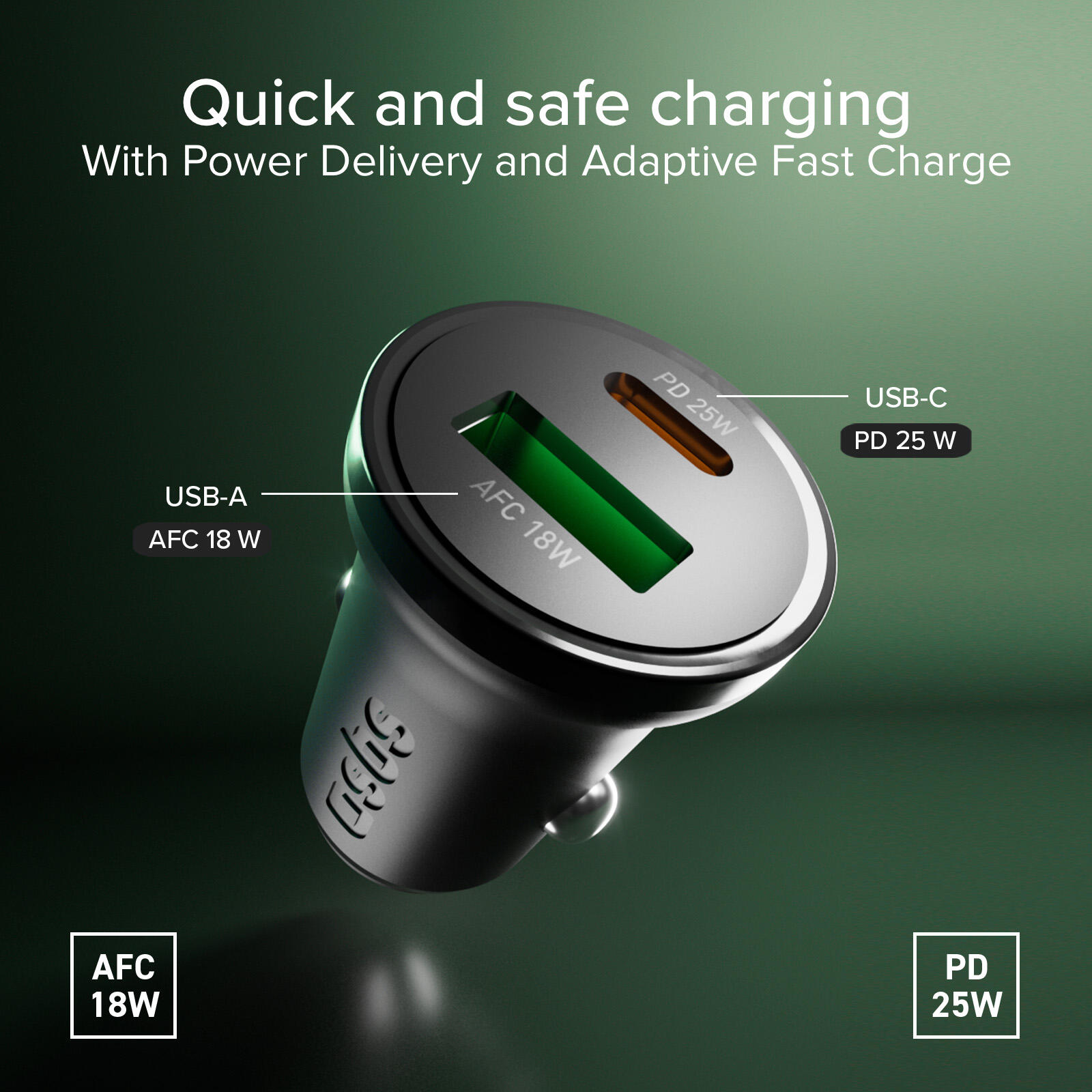 Caricatore auto - Ricarica ultra rapida 25 Watt con Power Delivery (PD) 4/7