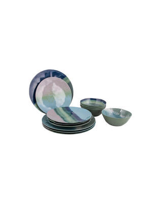 Servies - halo - melamine - 12 stuks