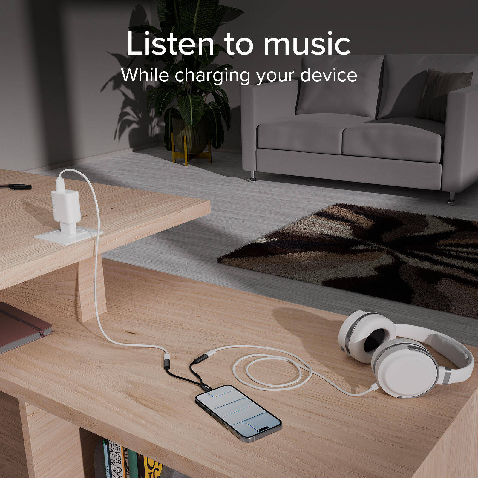 Adaptateur USB-C son et charge simultanés 7/7