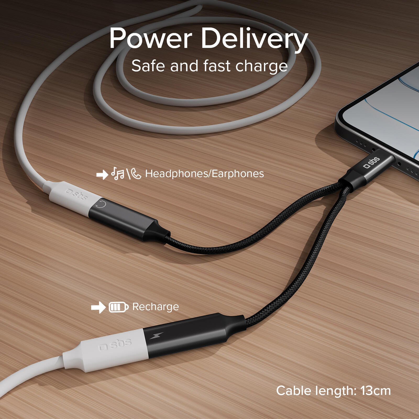 Adaptateur USB-C son et charge simultanés 5/7
