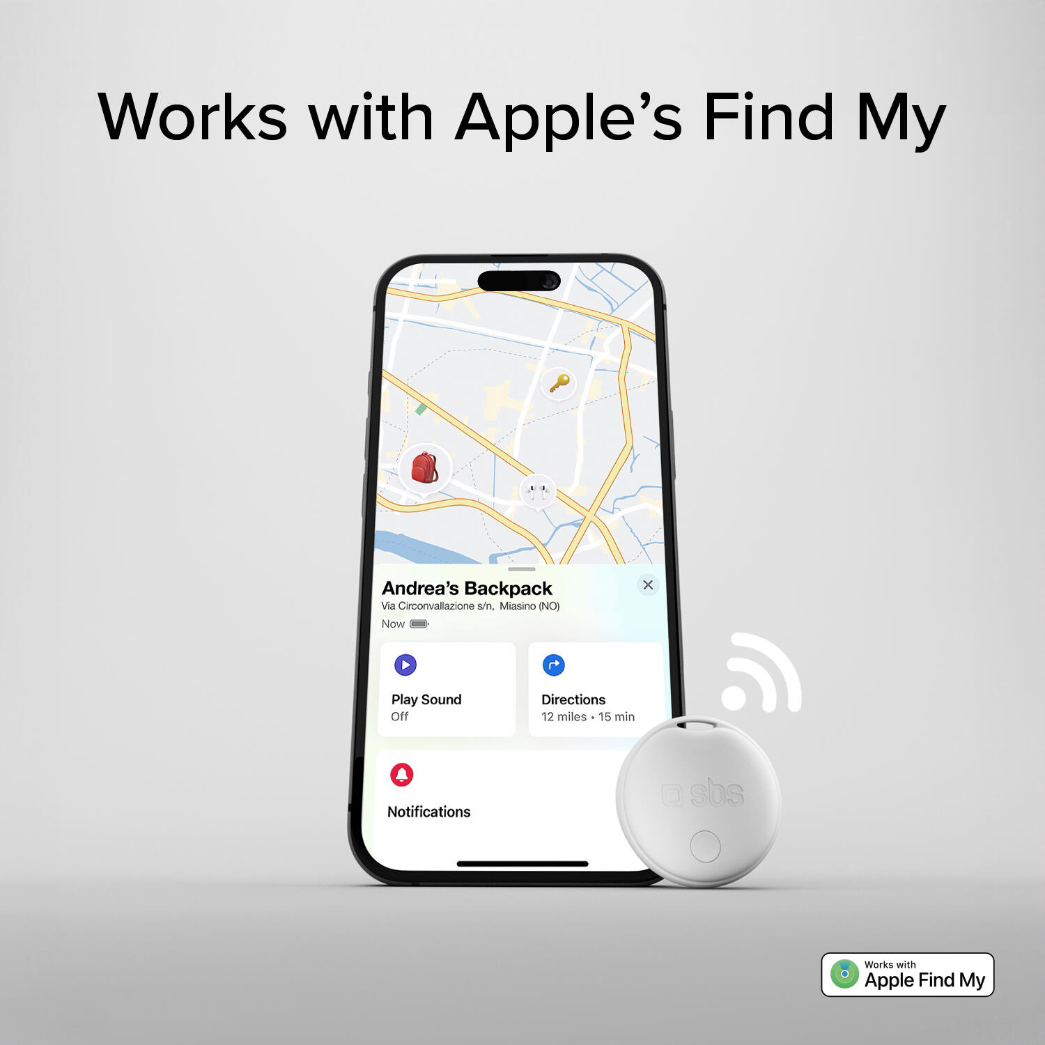 Localisateur d'objets résistant à l'eau, compatible avec Apple Find My 4 pces 4/7