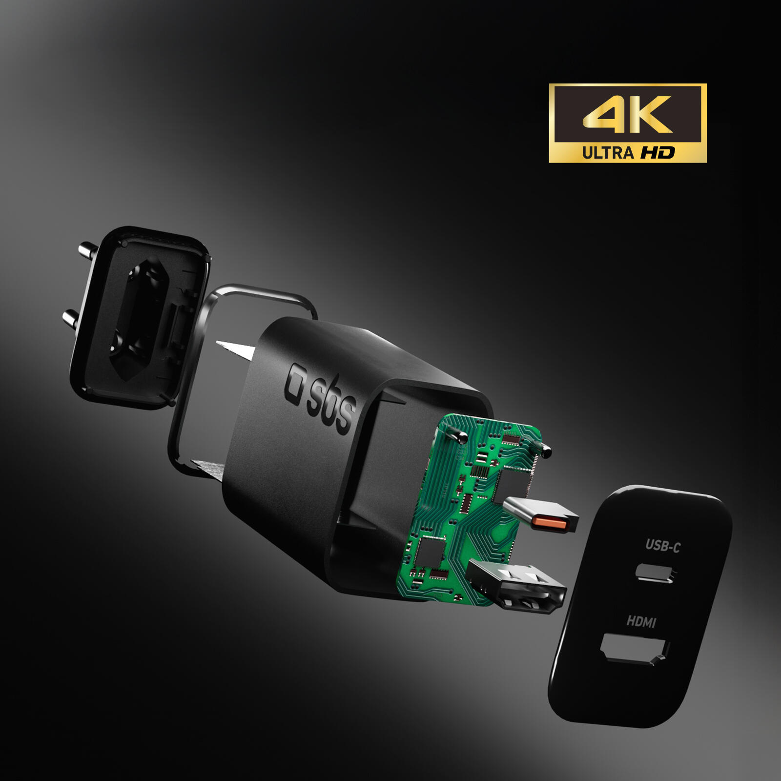 Caricatore caricabatterie 65W con porta HDMI 4/7