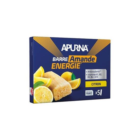 Lot de 5 barres fondantes Apurna Citron/Amande