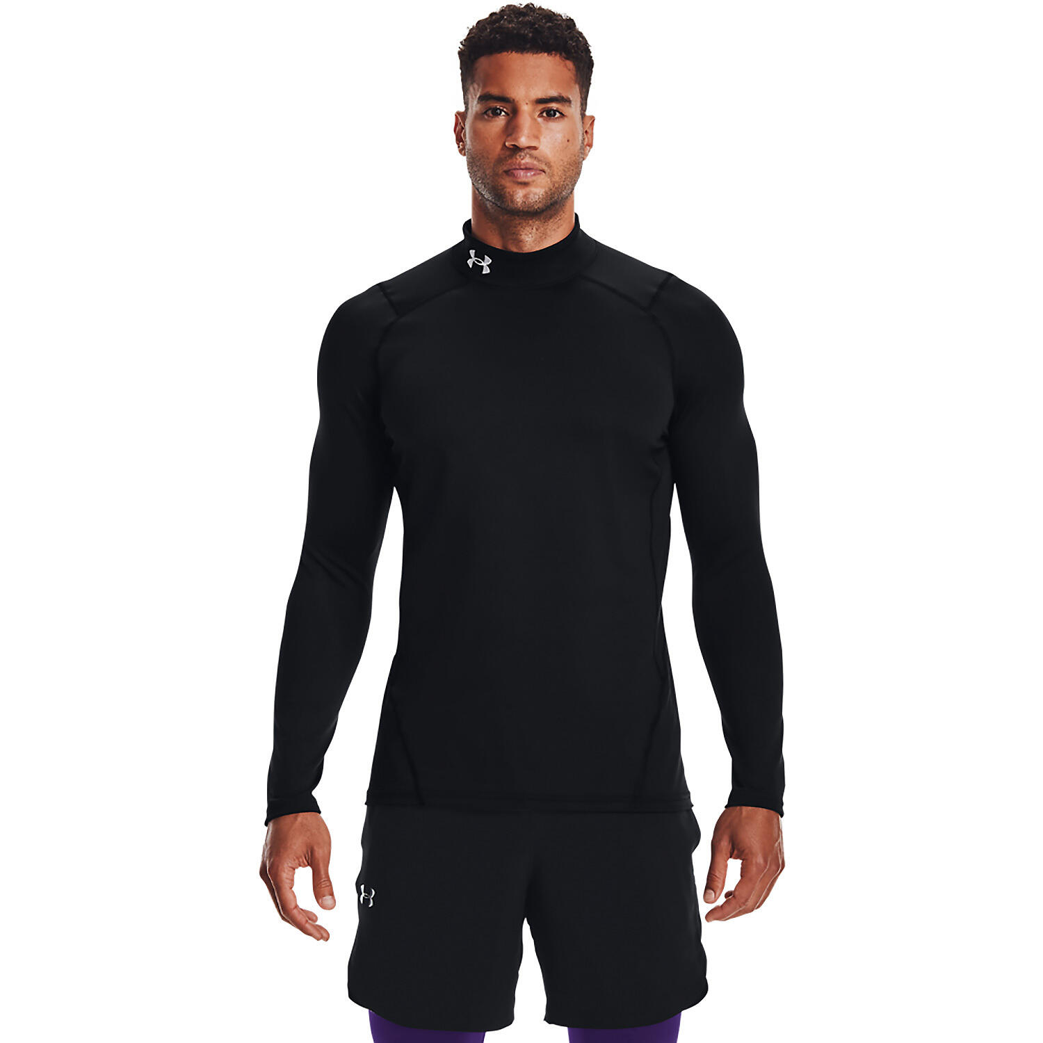 COLDGEAR® ENG ANLIEGENDES SHIRT MIT STEHKRAGEN SCHWARZ MANN 3/7