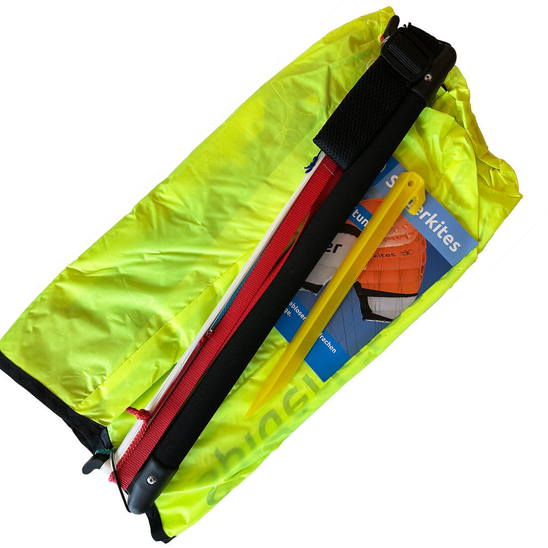 Voiles de traction Spiderkites Amigo DC 1.35 + bar 10055 Jaune 135 x 55 cm 3/7
