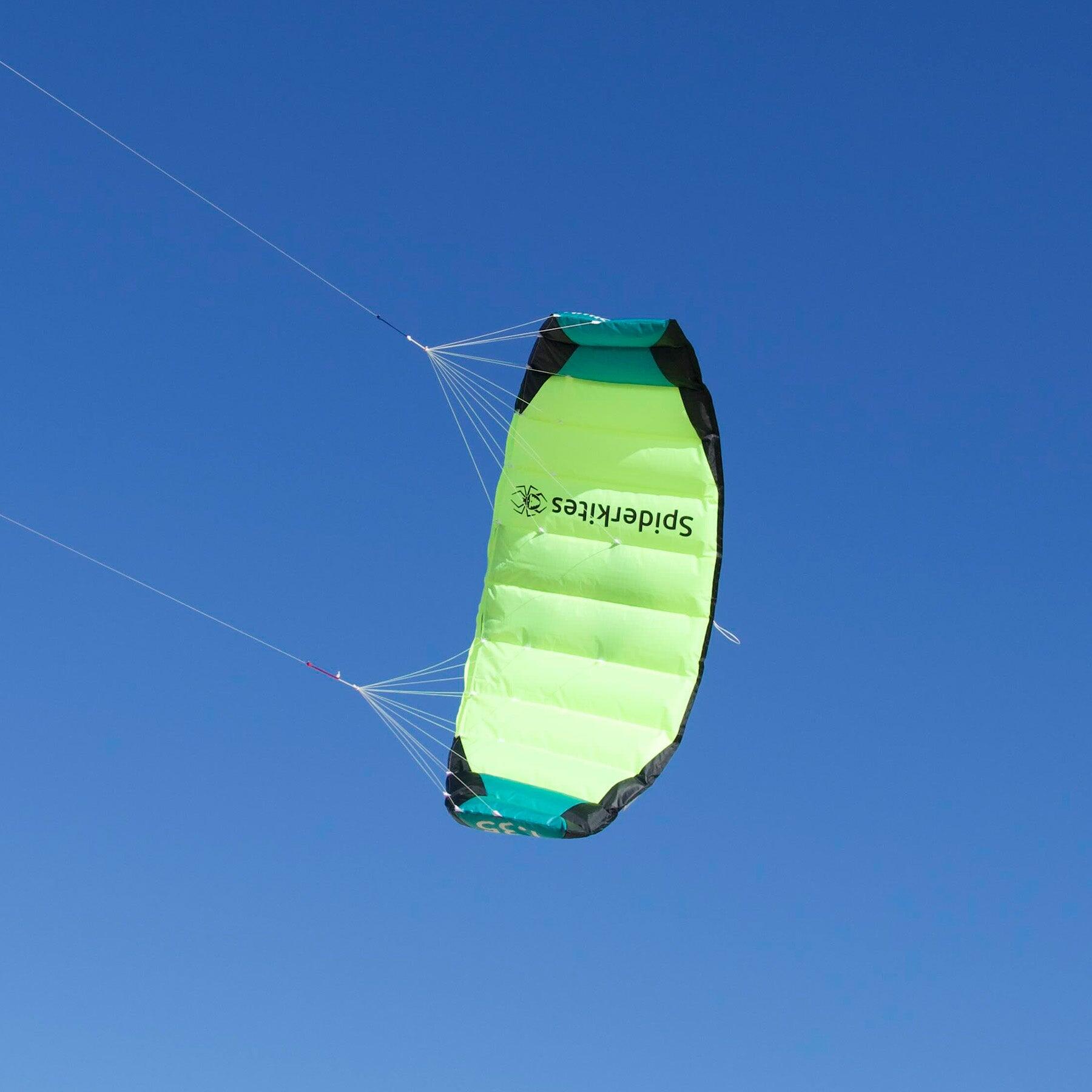 Voiles de traction Spiderkites Amigo DC 1.35 + bar 10055 Jaune 135 x 55 cm 5/7