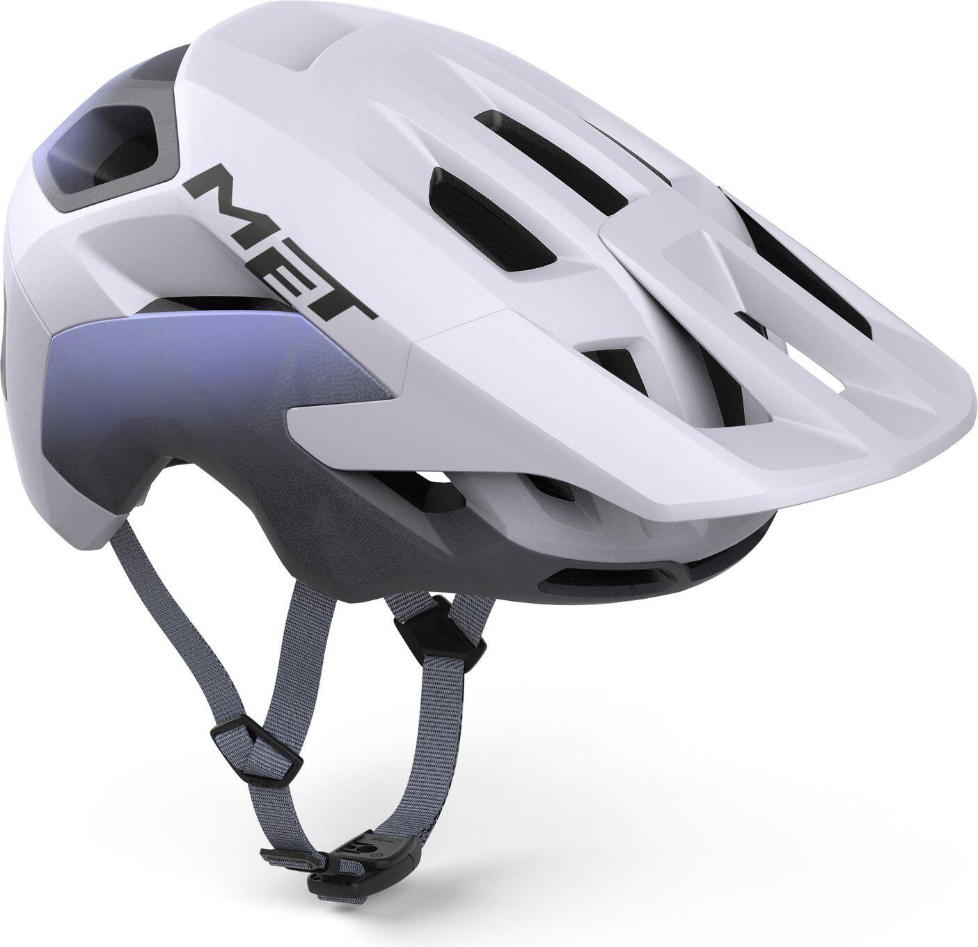 Casque VTT MET Revo Mips Blanc/Lila 3/4