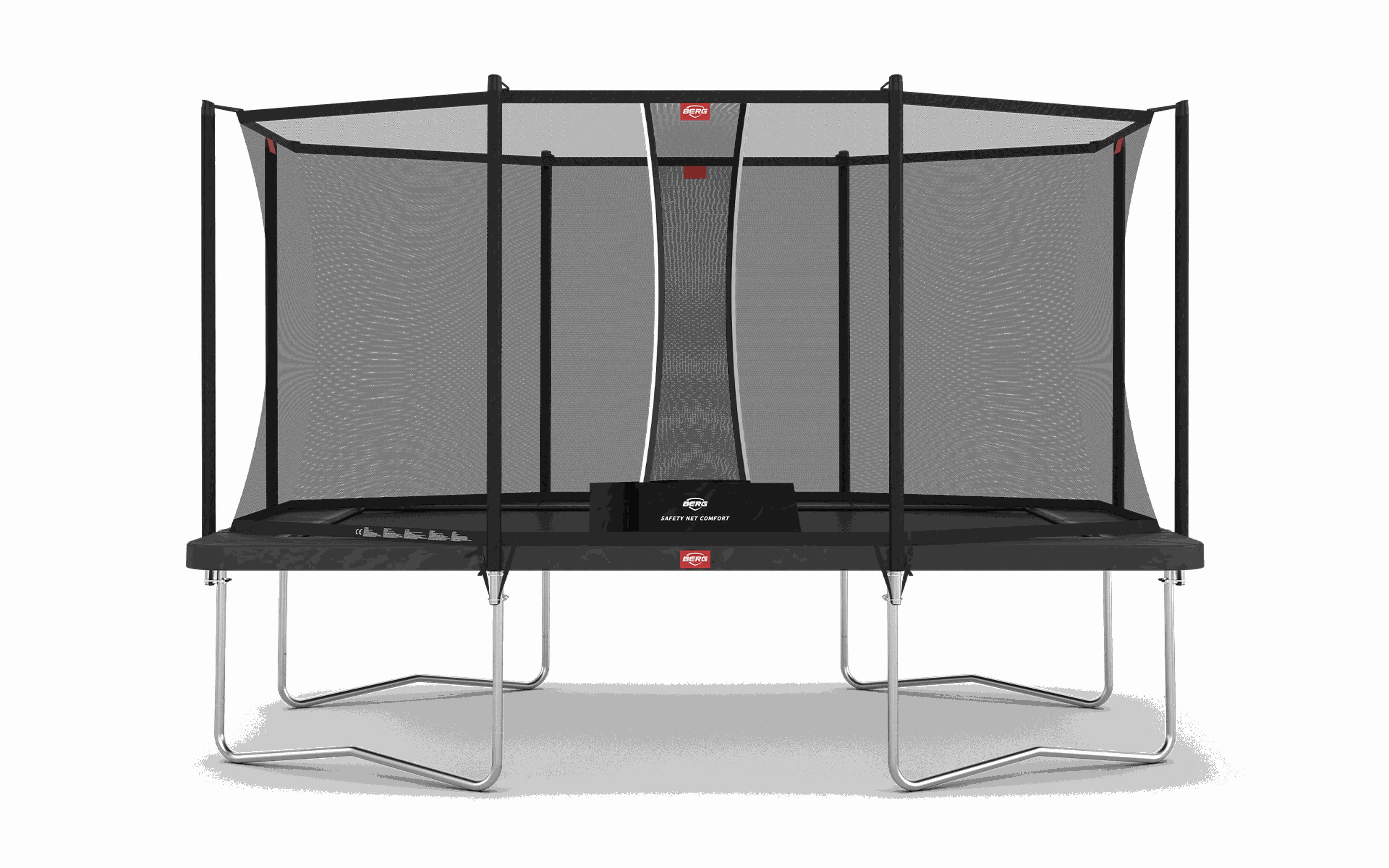 BERG Trampolína Ultim Favorit Regular 410 + Bezp. Síť Comfort Šedá