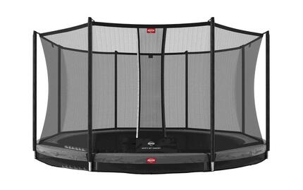 Trampoline Favorit InGround 430 + Filet Séc. Comfort Gris