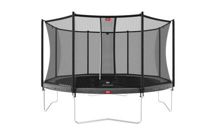 Trampoline Favorit InGround 430 + Filet Séc. Comfort Gris