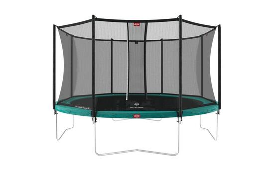 Trampolina Favorit Regular 430 + Siatka Bezp. Comfort Zielony