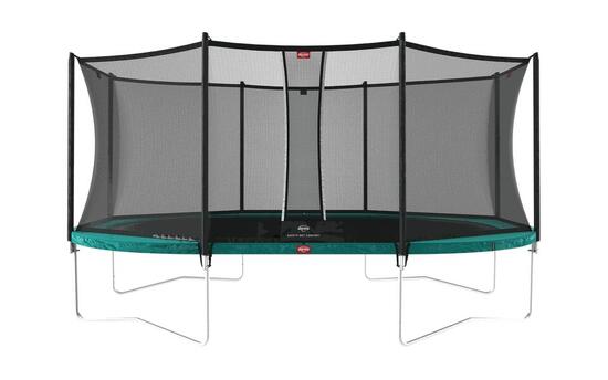Trampoline Grand Favorit Regular 520 + Filet Séc. Comfort Vert