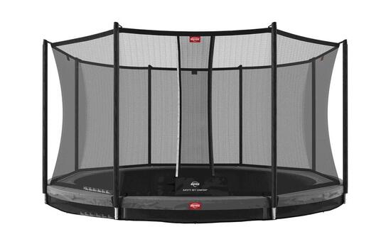 Trampoline Favorit InGround 380 + Filet Séc. Comfort Gris