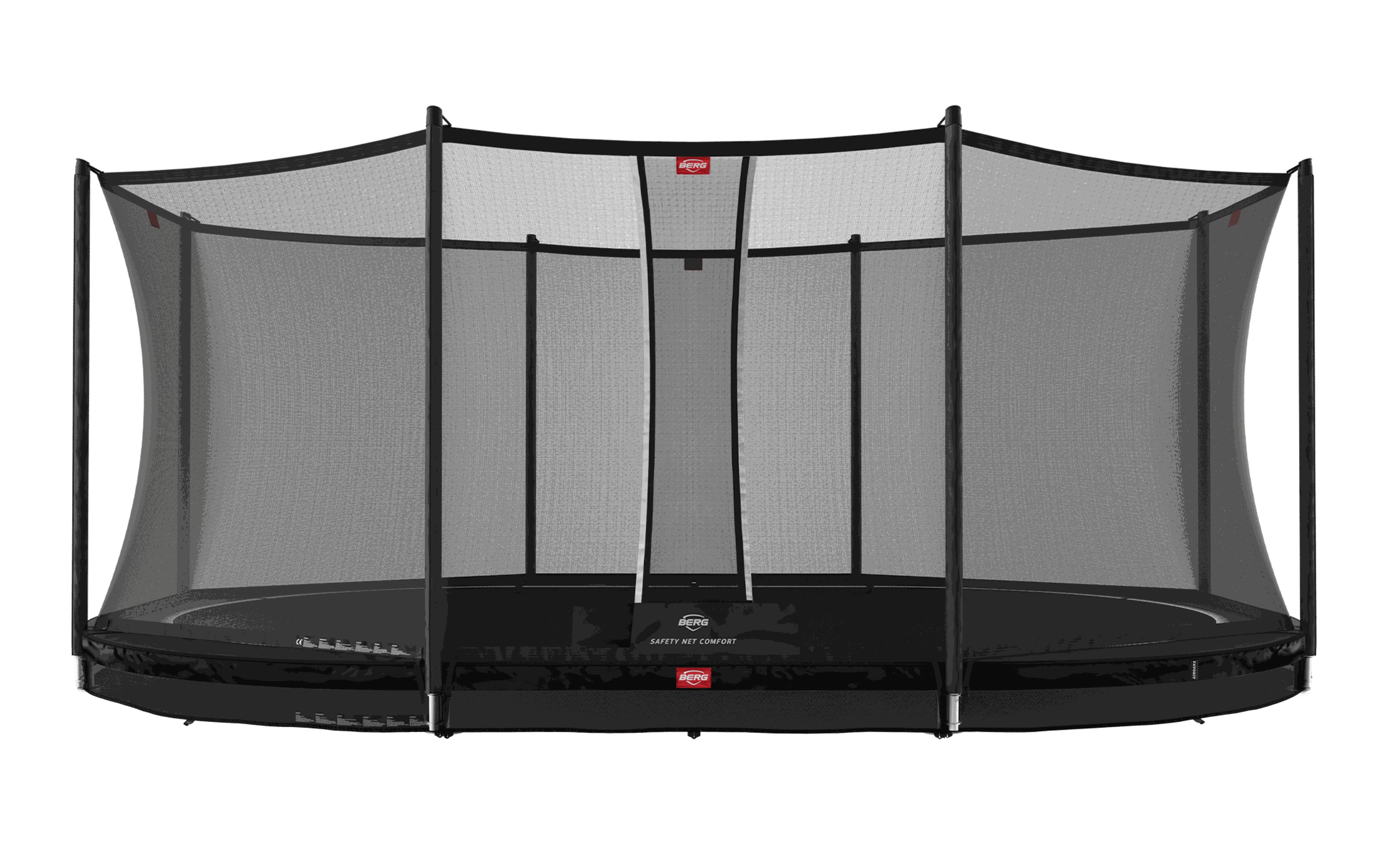 BERG Trampolína Grand Favorit InGround 520 + Bezp. Síť Comfort Černá