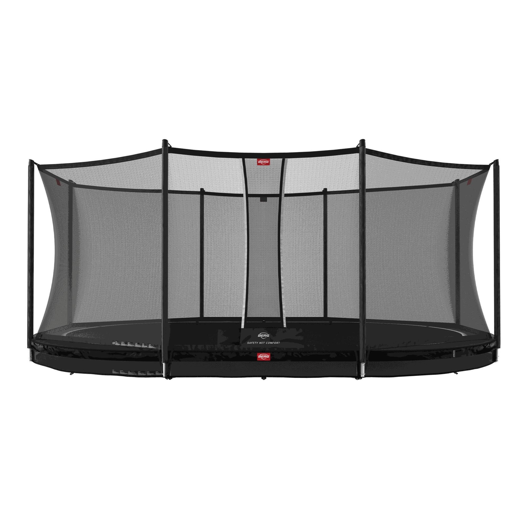 BERG Trampolína Grand Favorit InGround 520 + Bezp. Síť Comfort Černá