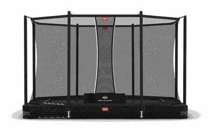 Trampoline Ultim Favorit InGround 280 + Filet Séc. Comfort Vert