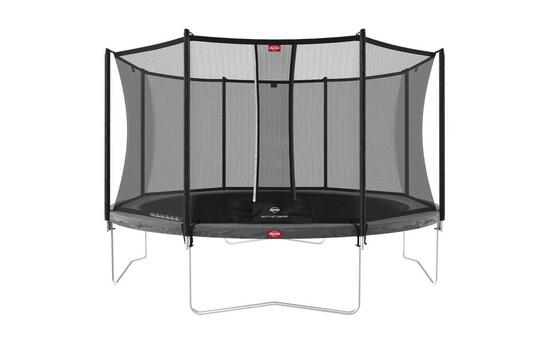 Trampolina Favorit Regular 430 + Siatka Bezp. Comfort Szary