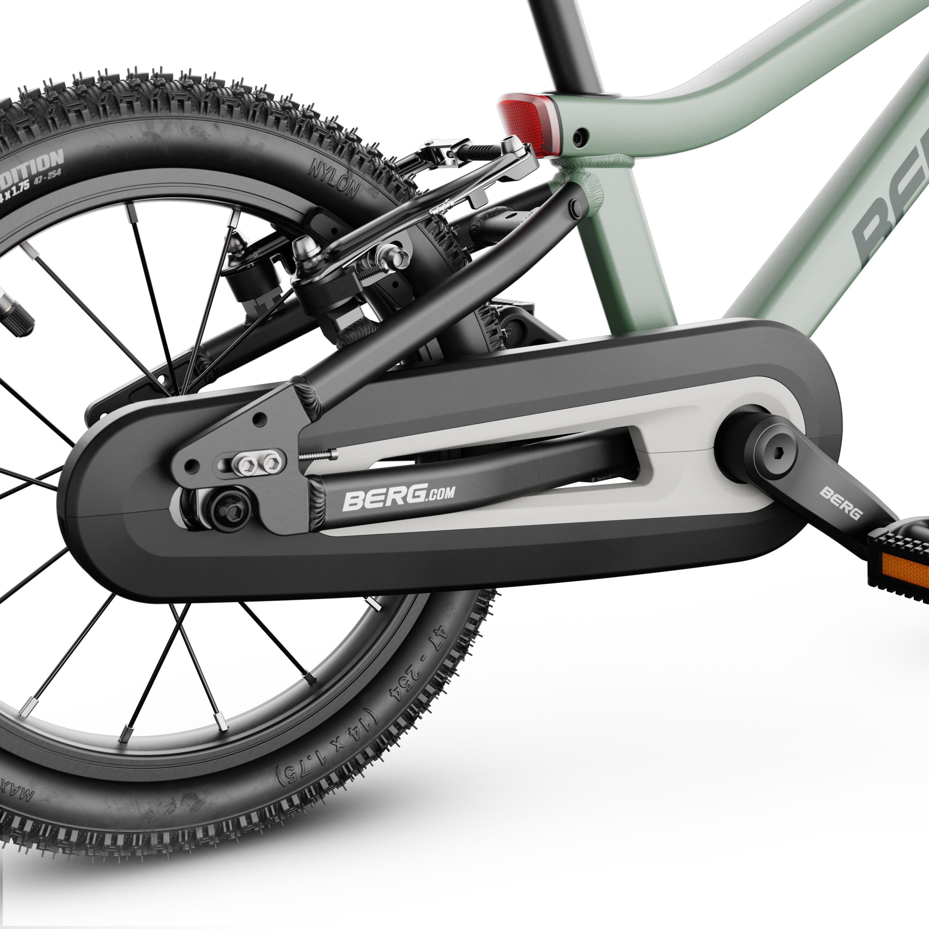 Vélo pour Enfants, 3+ Ans, 14 Pouces, Dash 14 Vert Sauge 7/7