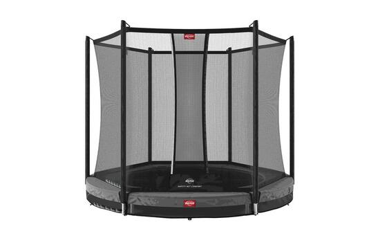 Trampolina Favorit InGround 430 + Siatka Bezp. Comfort Szary