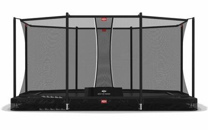Trampoline Ultim Favorit InGround 280 + Filet Séc. Comfort Vert