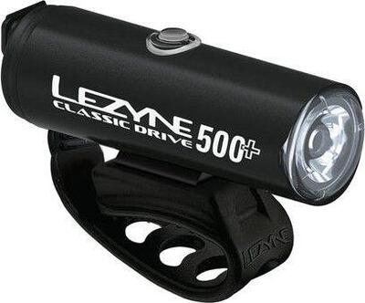 Lezyne classic drive 500+ voorlamp zwart
