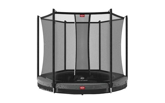 Trampoline Favorit InGround 200 + Filet Séc. Comfort Gris