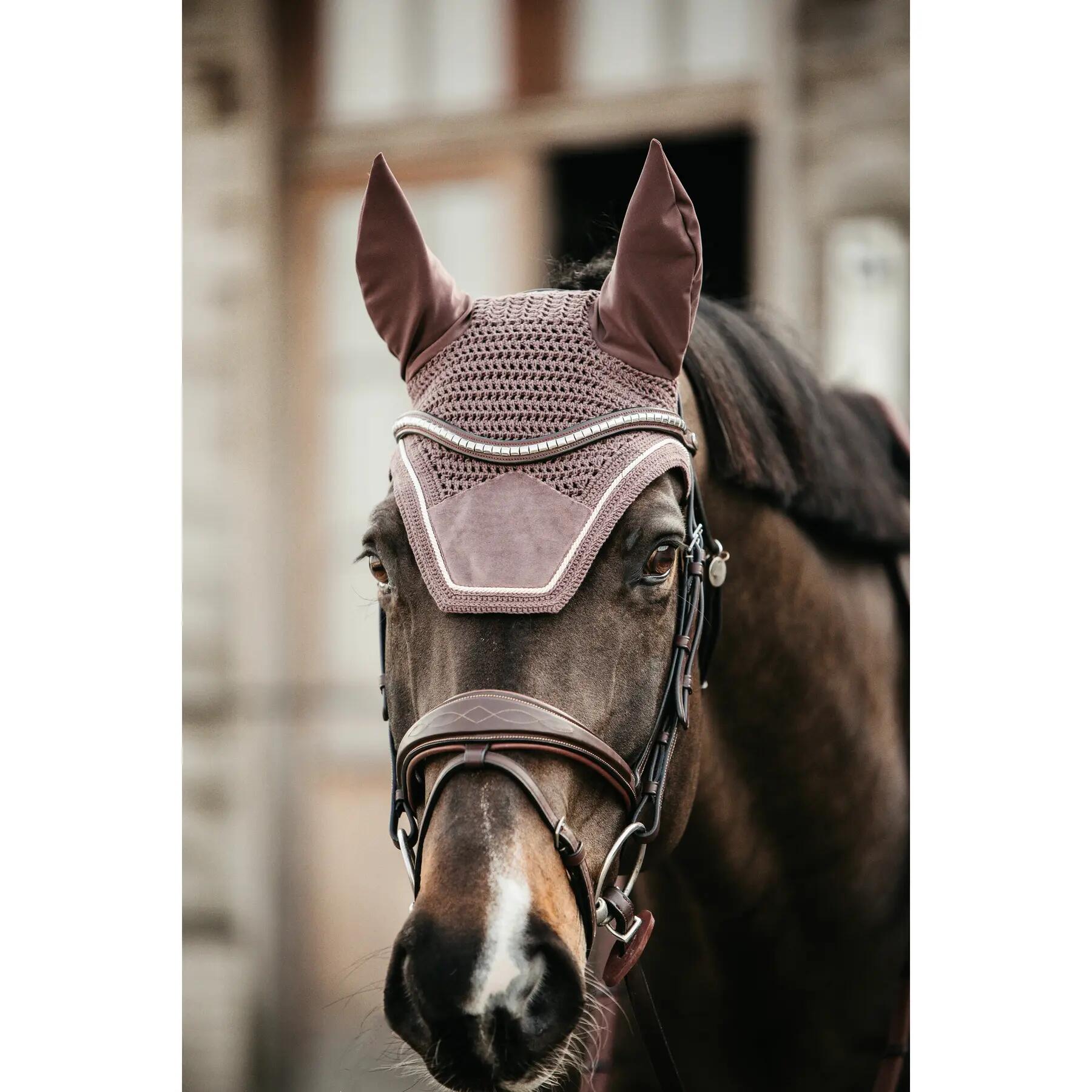 Fly veil Wellington velvet light purple 2/7