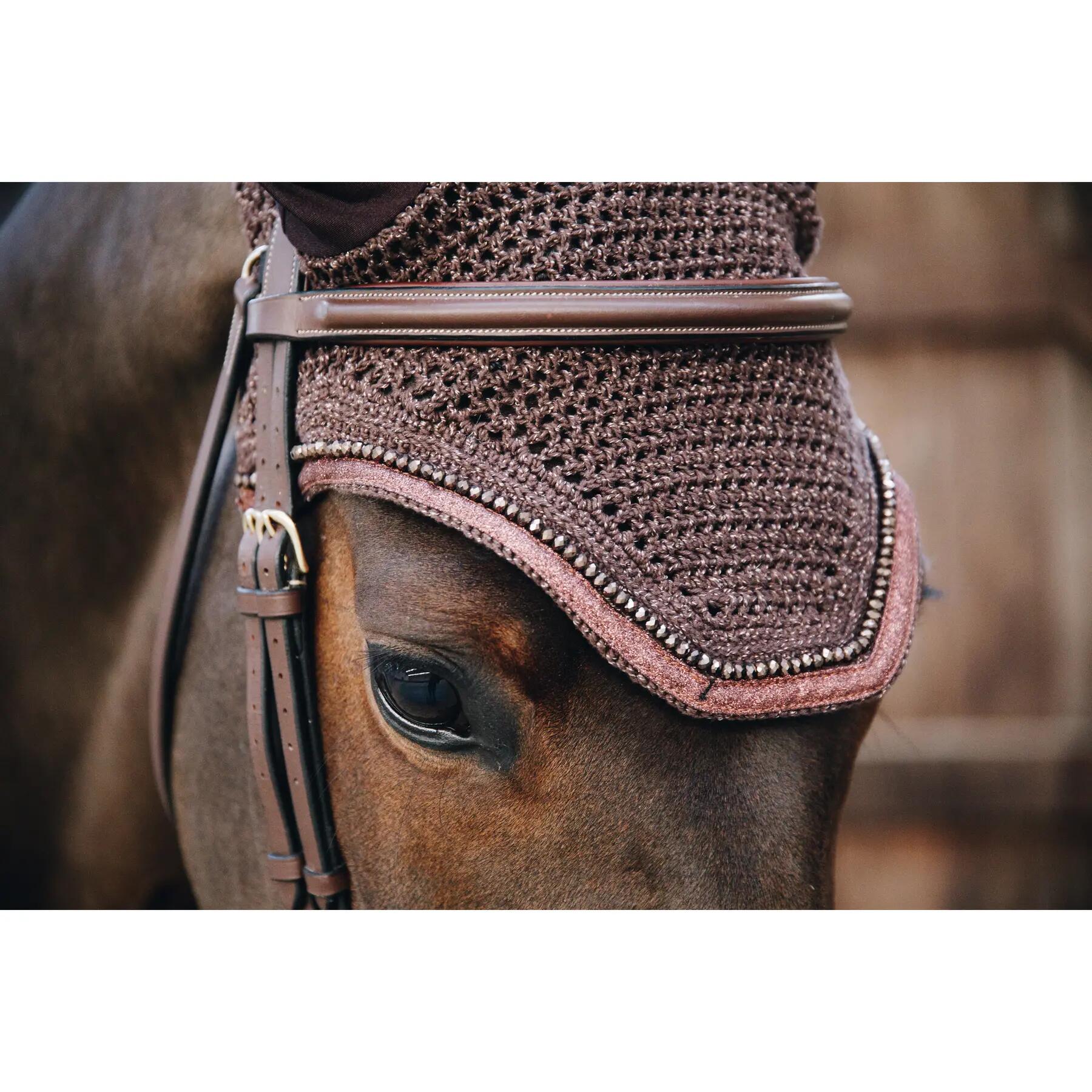 Bonnet anti-mouche Wellington glitter brun 2/3