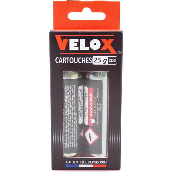 Velox CO2-Kartuschen 16g - 3 Stück für Radfahrer