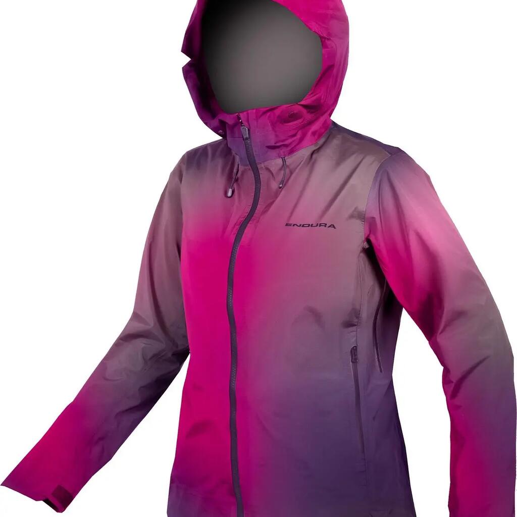 Women's Endura MTB jacket MT500 Waterproof Violet