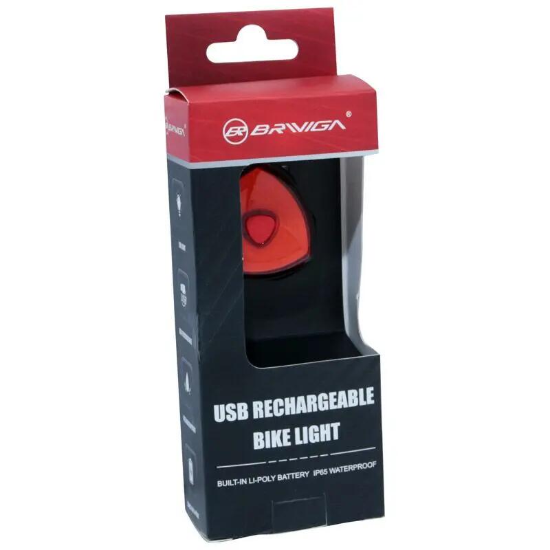 Éclairage vélo USB arrière sur tige de selle Led 30 lumens avec indicateur de fr 2/2