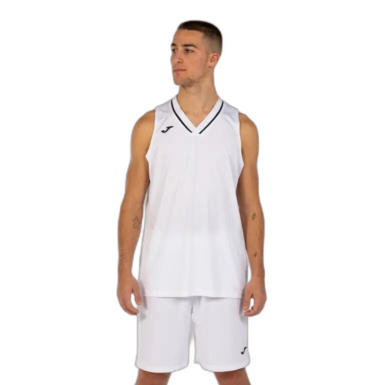 Conjunto Basquetebol Homem Joma Atlanta Branco 3/6
