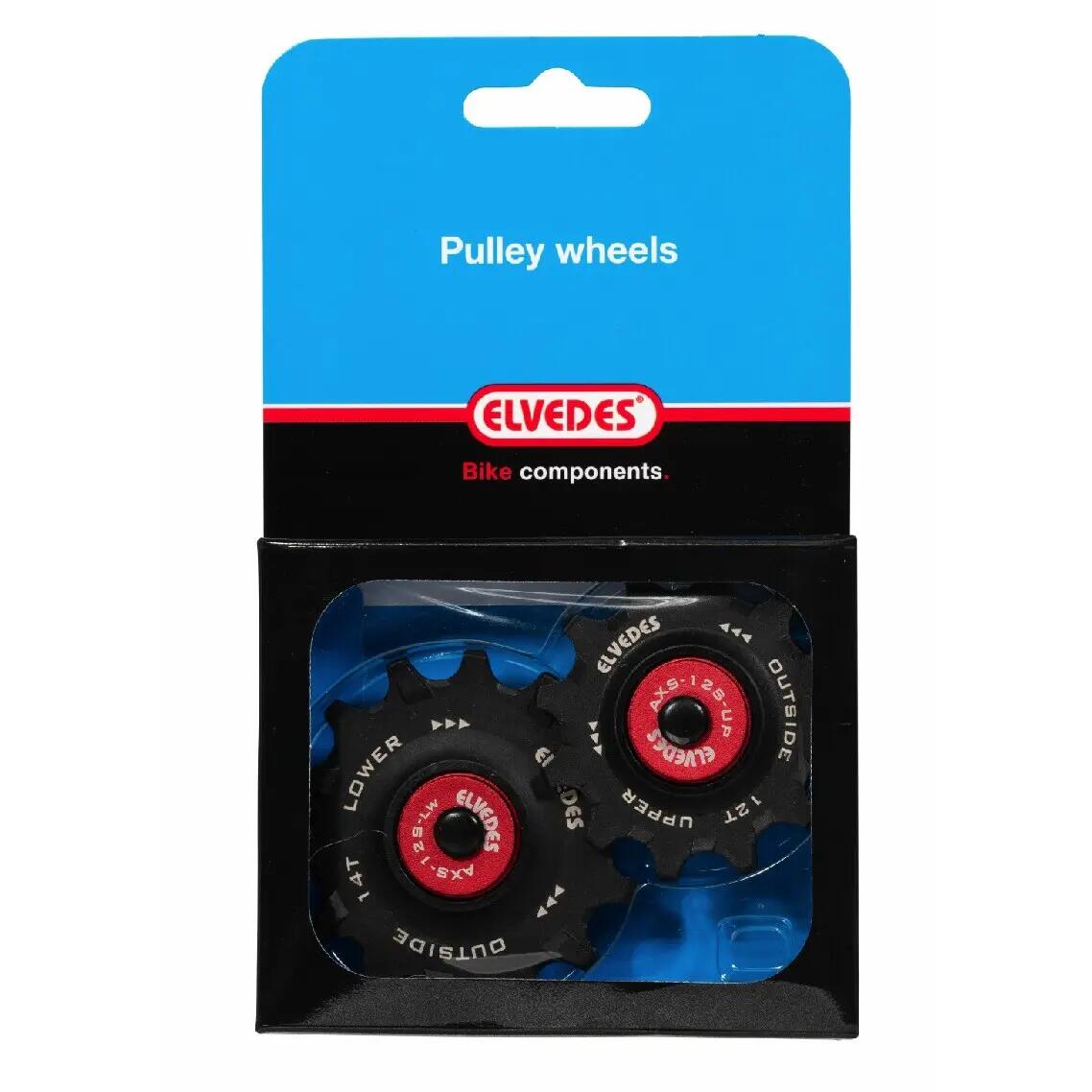 Set de roues de dérailleur en céramique Elvedes 12T et 14T 2/2