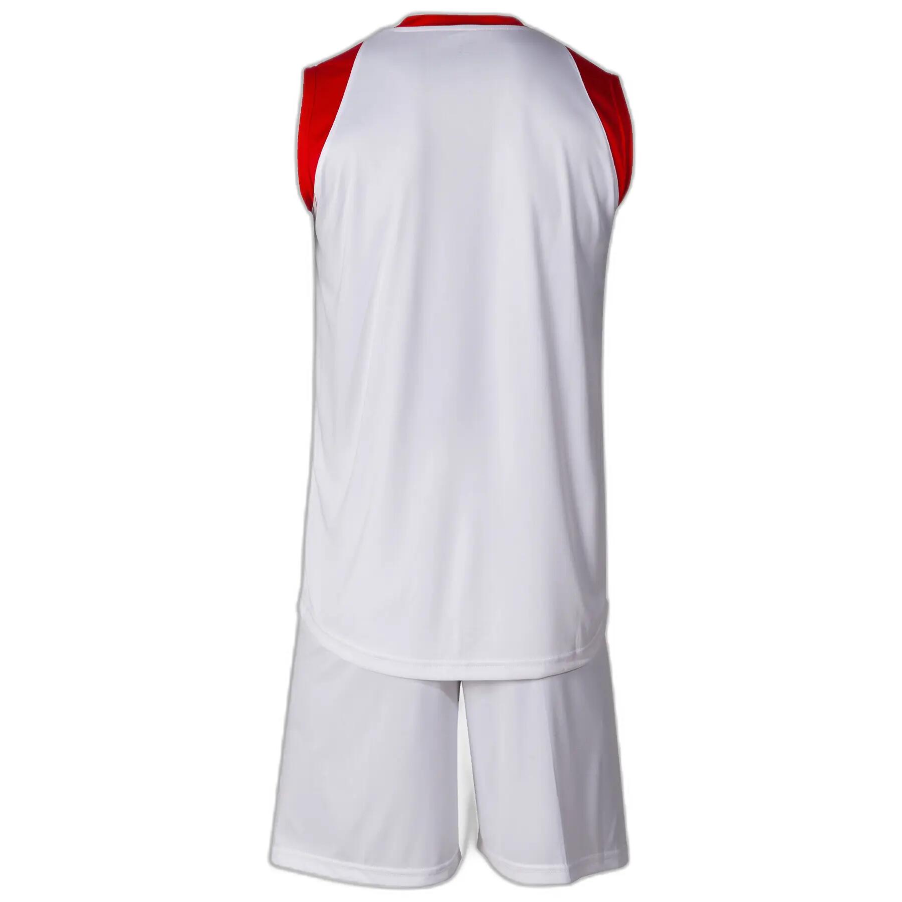 Conjunto Basquetebol Adulto Joma Final II Branco 4/6